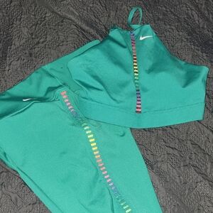 Nike Green Reflective Leggings